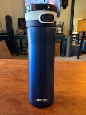 Contigo Thermalock Glacier Insulated Tumbler Starlight Blue Flip Top